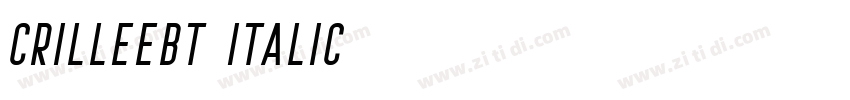 CrilleeBT Italic字体转换